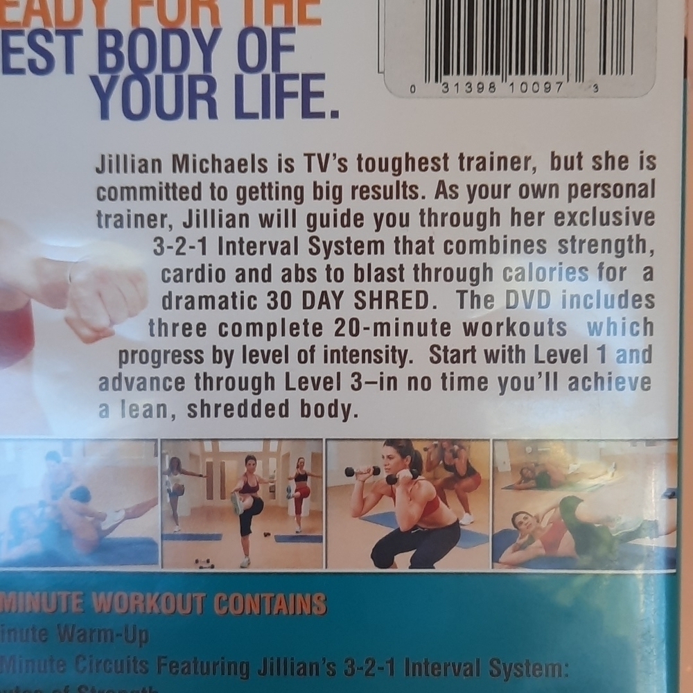 Jillian Michaels 30 Day Shred workout exercise DVD - Picture 4 of 6